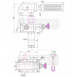 Vienpusis rankinis siurblys 12cm3 su 10l baku