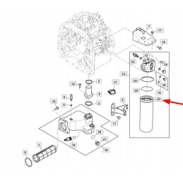 Re577612 hidraulinės alyvos filtras