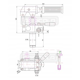 Dvipusis rankinis siurblys 12cm3 su 5l baku