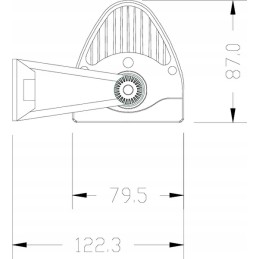 LED lanko darbo lempa 180w 15300lm stačiakampė