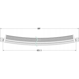 LED lanko darbo lempa 180w 15300lm stačiakampė