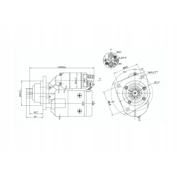 Magneton starteris john deere 9142745 elmot