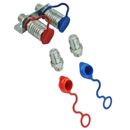 2x euro lizdo komplektas, m18 kištukas, dvi dalys