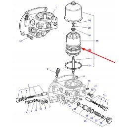 3901890m1 hidraulinio filtro sandarinimo žiedas