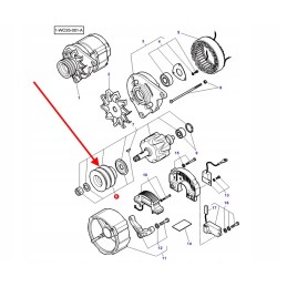3903846m91 generatoriaus skriemulys