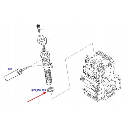 F119200710280 įpurškimo tarpiklis 2 0 mm