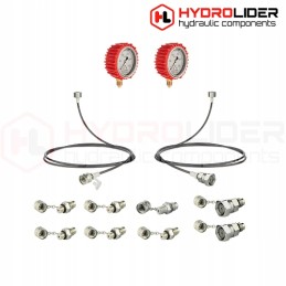 Aptarnavimo rinkinys 2x manometro jungtys ir žarnos