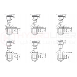Aptarnavimo rinkinys 2x manometro jungtys ir žarnos