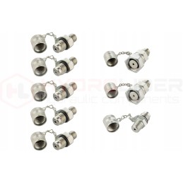 Slėgio matavimo rinkinys: 2x manometras, žarnų jungtys