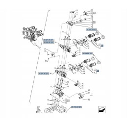 Greitos jungties lizdo dėklas nh m22x1 5 5179558 cnh