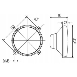 Kryptinis atšvaitas H4 Hella