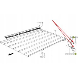 619342 2 grįžtamojo veleno guminis amortizatorius