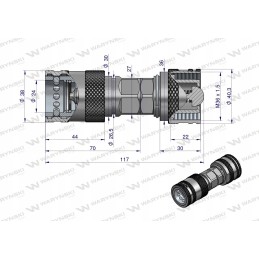 Warynski prisukamas Euro lizdo kištuko sumažinimas