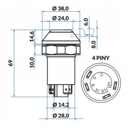 Case Claas Fendt valytuvo jungiklio mygtukas