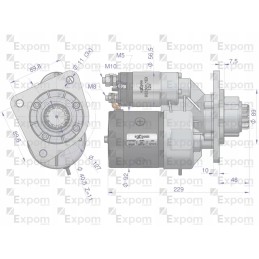 Starteris su magnetono tipo reduktoriumi 9142742 c 38