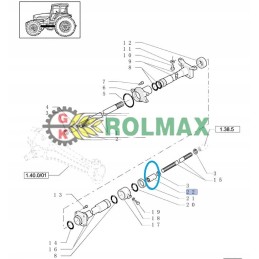 Mova, jungianti priekinį pavaros veleną nh 4997312