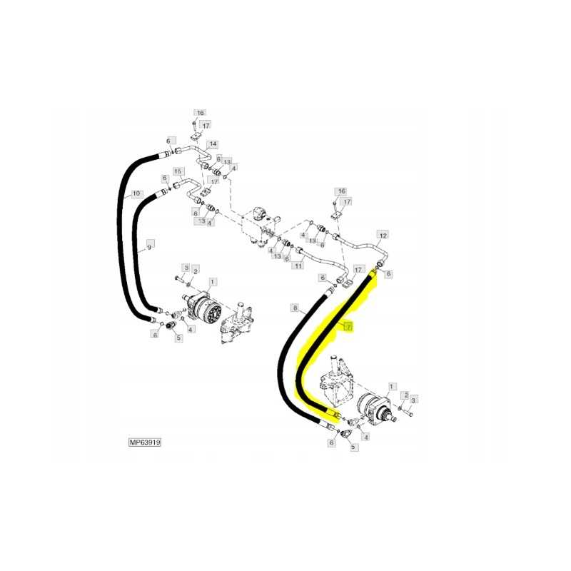 Hidraulinė žarna john deere tca20533 1 vnt