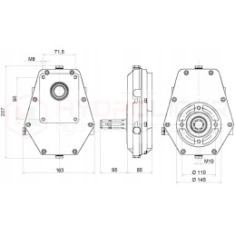 Daugiklis 10kw 1 3 8 w gr2 wl hidrolideris
