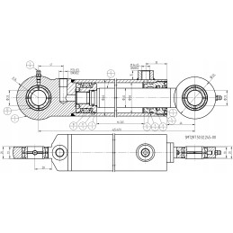 Zetor 5011 kėlimo cilindro pavara, 245 eiga