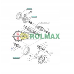 5145501 stebulės redukcijos ratas naujas holland korpusas originalus