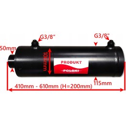 Cilindro pavara, hidraulinis stūmoklis, 100x50, eiga 200