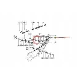 Jaguar Dominator Lexion 007615 nosies pleištas