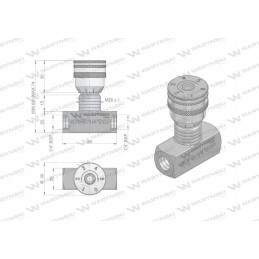 Droselio vožtuvas wrfb 90 1 4 warynski bsp