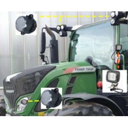 Massey Ferguson Fendt LED darbo lempa 4050lm