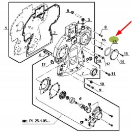 6005021446 skirstytuvo korpuso sandarinimo žiedas
