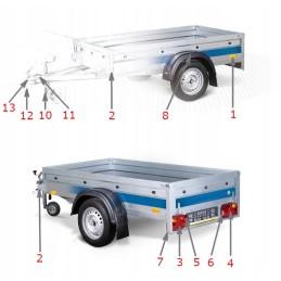 Galinis žibintas ft 112 led fristom atbulinės eigos