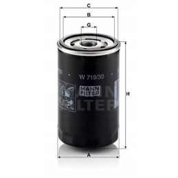 Mann alyvos filtras vw jetta iii 1 6 iv 2 0