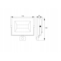Floodlight SMD LED lempa 230v 30w 4000k 2400lm ir