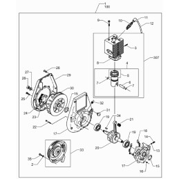 Wacker BS plaktuvai, tarpiklių komplektas 0178827