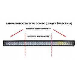 LED halogeninė darbo lempa 390w kombinuota