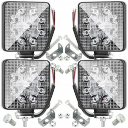 Halogeninė darbo lempa 9 LED 9W IP65 traktoriui