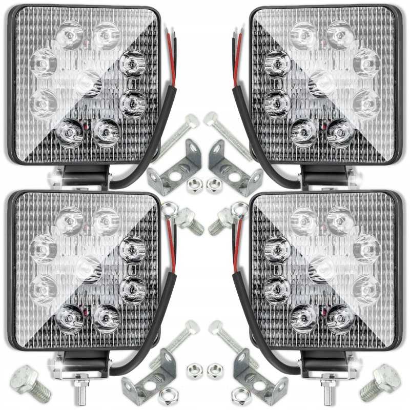 Halogeninė darbo lempa 9 LED 9W IP65 traktoriui