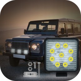 Halogeninė darbo lempa 9 LED 9W IP65 traktoriui