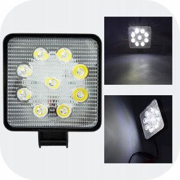 Halogeninė darbo lempa 9 LED 9W IP65 traktoriui