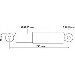 Sachs Case Deutz New Holland kabinos amortizatorius