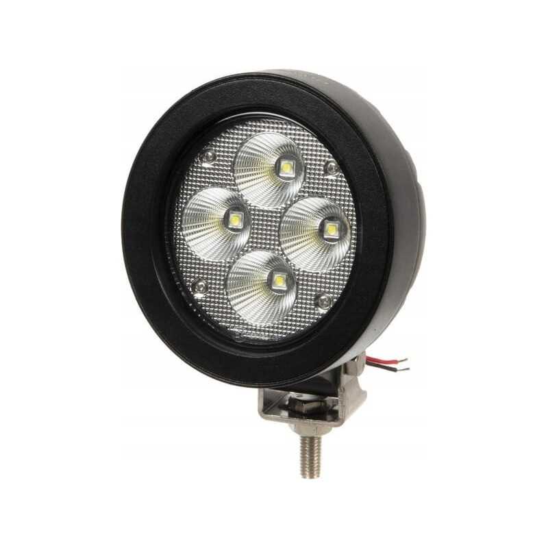 Apvali LED darbinė lempa 40w 3800lm 10 30v šviesa