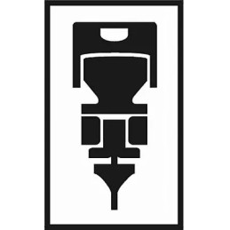 Skeleto valytuvų šluostė priekyje, 1 vnt, 500 mm