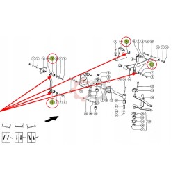 Aukščiausios kokybės metalinė-guminė įvorė Claas Medion 647464