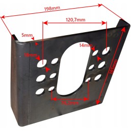Priekabos stabdžių cilindro 24 30 tvirtinimas