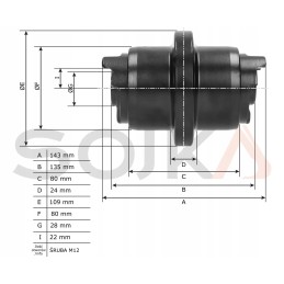 Vikšrinis volas kubota kx36 3 kx41 3 kx016 4 u15 3