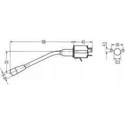 Posūkio signalo jungiklio korpusas deutz 01163922