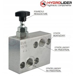 Vožtuvo variklis bmr 1 2 60l 210bar bvr1202 hidrolideris