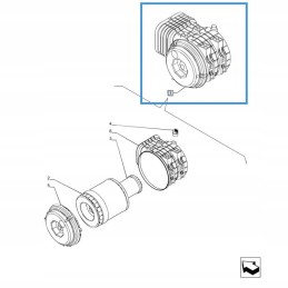 New Holland T7 Case Puma oro filtro korpusas