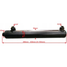 Hidraulinio cilindro pavara, stūmoklis 40x25, eiga 150