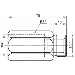 Apsauginio vožtuvo korpusas vuba ab 3 4
