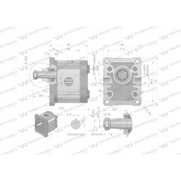 Hidraulinis siurblys 8 0cm3 max 260bar Warynsk